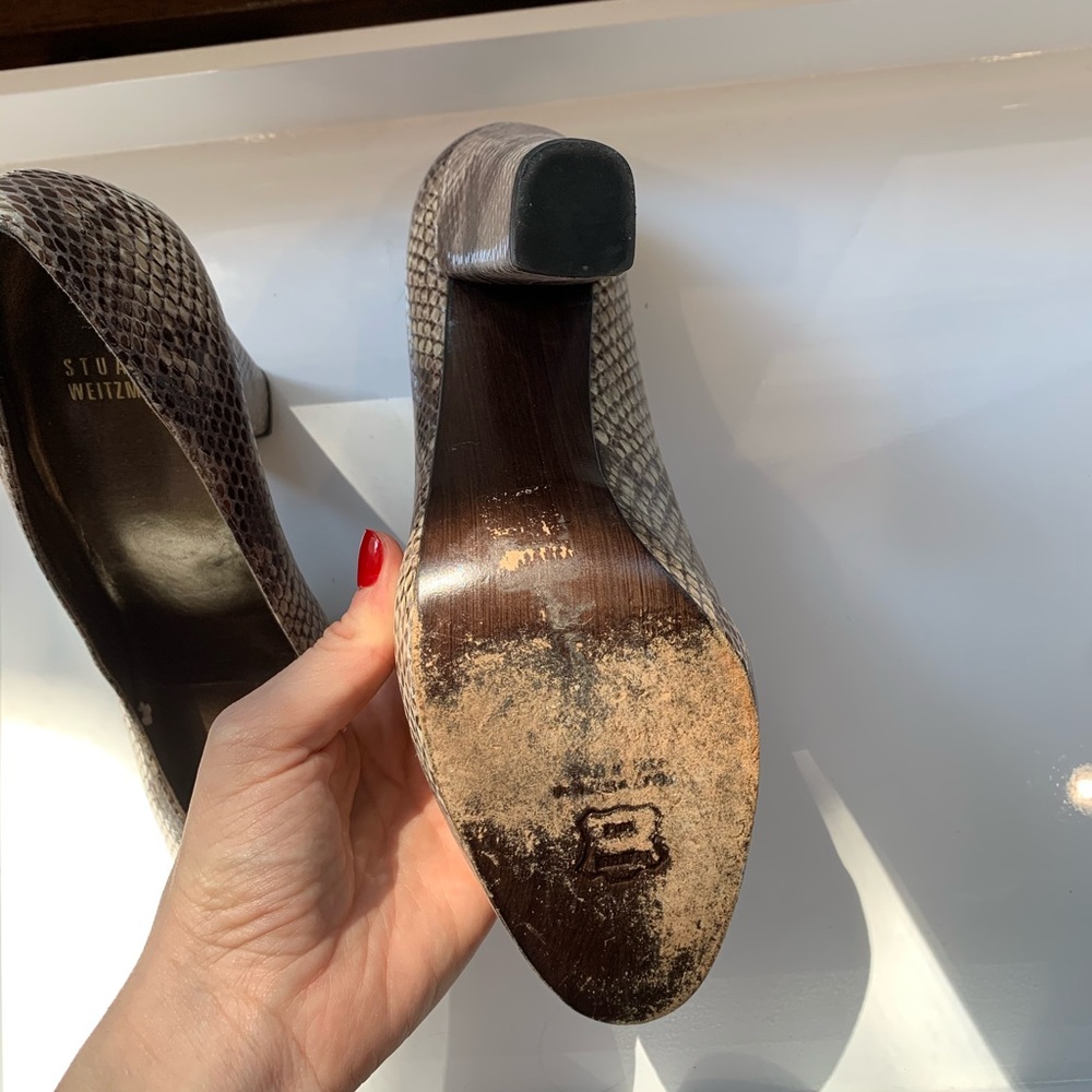 Stuart Weitzman Python Heels - image 4